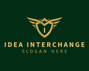 Security Shield Wings logo design