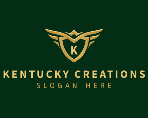 Security Shield Wings logo design