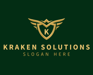 Security Shield Wings logo design