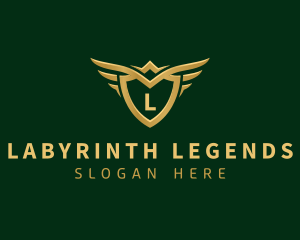 Security Shield Wings logo design