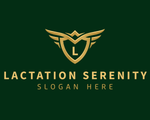 Security Shield Wings logo design