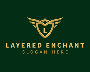 Security Shield Wings logo design