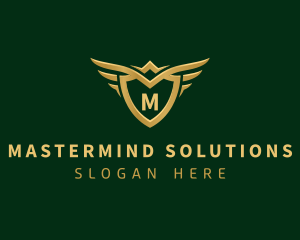 Security Shield Wings logo design