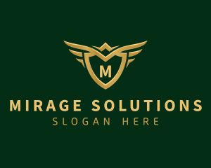 Security Shield Wings logo design