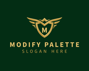 Security Shield Wings logo design