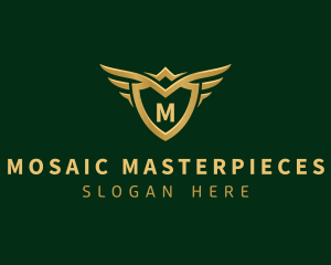 Security Shield Wings logo design