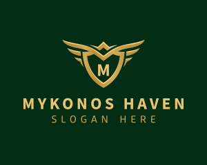 Security Shield Wings logo design