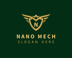 Security Shield Wings logo design