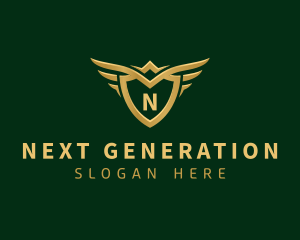 Security Shield Wings logo design