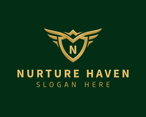 Security Shield Wings logo design