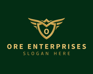 Security Shield Wings logo design