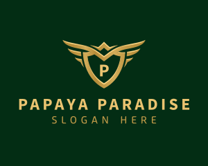 Security Shield Wings logo design