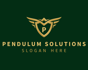 Security Shield Wings logo design