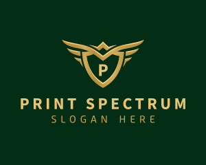 Security Shield Wings logo design