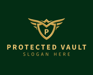 Security Shield Wings logo design