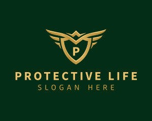 Security Shield Wings logo design