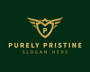 Security Shield Wings logo design