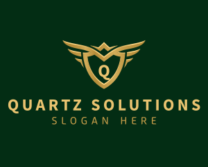 Security Shield Wings logo design