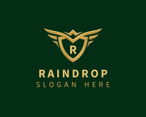 Security Shield Wings logo design