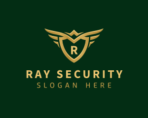 Security Shield Wings logo design