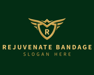 Security Shield Wings logo design