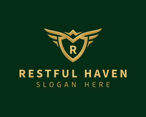 Security Shield Wings logo design