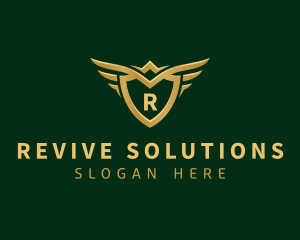 Security Shield Wings logo design