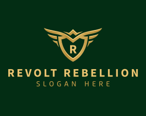 Security Shield Wings logo design