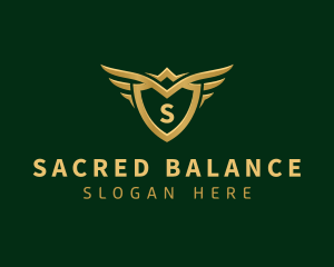 Security Shield Wings logo design