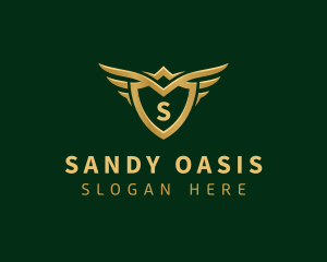 Security Shield Wings logo design