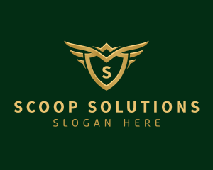 Security Shield Wings logo design