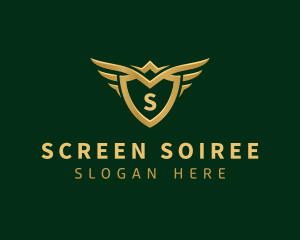 Security Shield Wings logo design