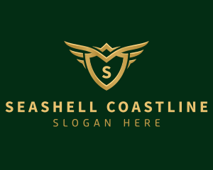 Security Shield Wings logo design