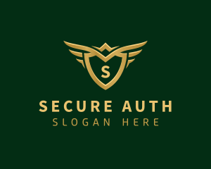 Security Shield Wings logo design