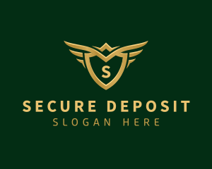 Security Shield Wings logo design