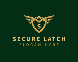 Security Shield Wings logo design