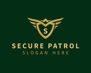 Security Shield Wings logo design