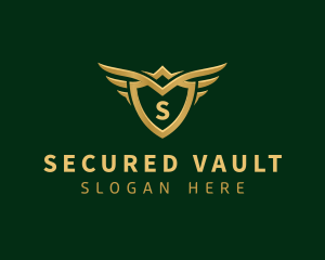 Security Shield Wings logo design