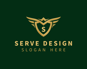 Security Shield Wings logo design