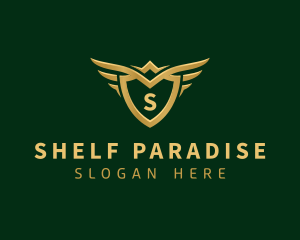 Security Shield Wings logo design