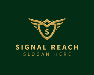 Security Shield Wings logo design