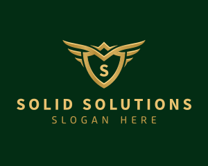 Security Shield Wings logo design