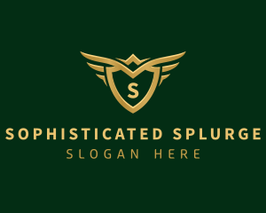 Security Shield Wings logo design