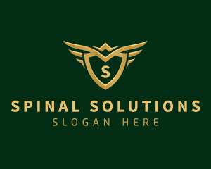 Security Shield Wings logo design