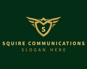 Security Shield Wings logo design