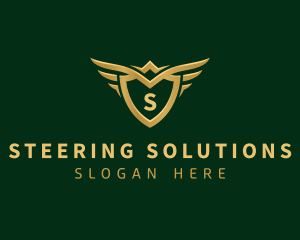 Security Shield Wings logo design