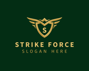 Security Shield Wings logo design