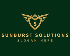 Security Shield Wings logo design