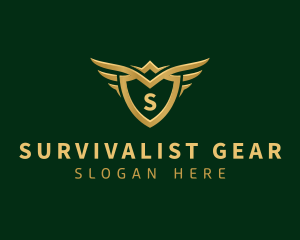 Security Shield Wings logo design