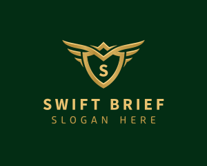 Security Shield Wings logo design